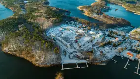 Zimowe jezioro Tajty i okolice z drona, styczeń 2025 r. - zdjęcie 36