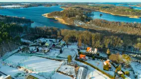 Zimowe jezioro Tajty i okolice z drona, styczeń 2025 r. - zdjęcie 7