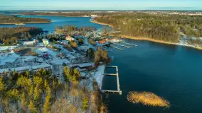 Zimowe jezioro Tajty i okolice z drona, styczeń 2025 r. - zdjęcie 1