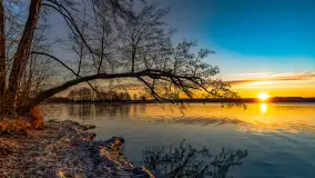 Wschód słońca nad jeziorem Święcajty w Kolonii Rybackiej - zdjęcie 25