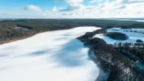 Zatoka Mrówki i jezioro Ryńkie w zimowej odsłonie, luty 2024 r. - zdjęcie 23