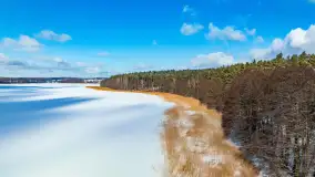 Zatoka Mrówki i jezioro Ryńkie w zimowej odsłonie, luty 2024 r. - zdjęcie 15