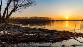 Zachód słońca nad jeziorem Tałty, luty 2025 r. - zdjęcie 7