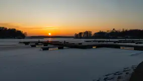 Zachód słońca nad zatoką Tracz, jezioro Kisajno, Giżycko - zdjęcie 24