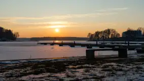 Zachód słońca nad zatoką Tracz, jezioro Kisajno, Giżycko - zdjęcie 27