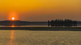 Zachód słońca na Fuledzie, jezioro Dobskie, marzec 2025 r. - zdjęcie 6