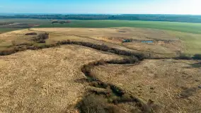 Rzeki Guber i Sajna na zdjęciach z drona, marzec 2025 r. - zdjęcie 15