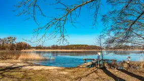 Plaża w Kleszczewie i jezioro Wojnowo, marzec 2025 r. - zdjęcie 18