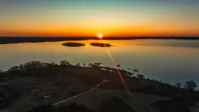 Zachód nad jeziorem Śniardwy, Szeroki Ostrów, marzec 2025 r. - zdjęcie 10