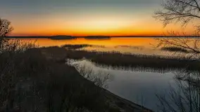 Zachód nad jeziorem Śniardwy, Szeroki Ostrów, marzec 2025 r. - zdjęcie 17