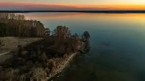 Zachód nad jeziorem Śniardwy, Szeroki Ostrów, marzec 2025 r. - zdjęcie 43