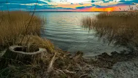 Kwietniowy zachód słońca nad jeziorem Niegocin, Bystry - zdjęcie 3