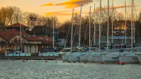 Zachód słońca nad Wilkasami, PTTK Wilkasy, kwiecień 2025 r. - zdjęcie 13