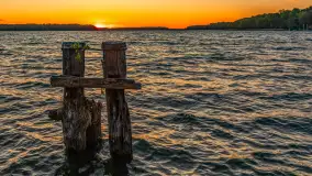 Zachód słońca nad zatoką Tracz i jeziorem Kisajno - zdjęcie 25