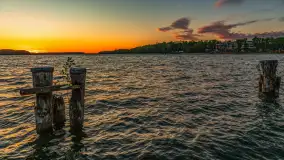 Zachód słońca nad zatoką Tracz i jeziorem Kisajno - zdjęcie 34