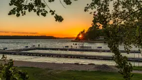 Zachód słońca nad zatoką Tracz i jeziorem Kisajno - zdjęcie 18