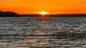 Zachód słońca nad zatoką Tracz i jeziorem Kisajno - zdjęcie 10