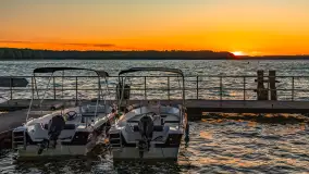 Zachód słońca nad zatoką Tracz i jeziorem Kisajno - zdjęcie 3