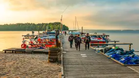 Zachód słońca nad jeziorem Bocznym, Marina Lester Club, maj 2025 r. - zdjęcie 3