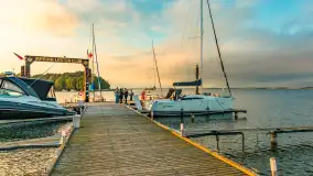 Zachód słońca nad jeziorem Bocznym, Marina Lester Club, maj 2025 r. - zdjęcie 6