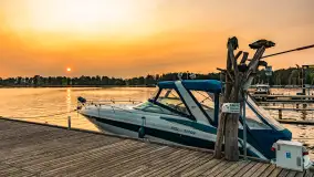 Zachód słońca nad jeziorem Bocznym, Marina Lester Club, maj 2025 r. - zdjęcie 15