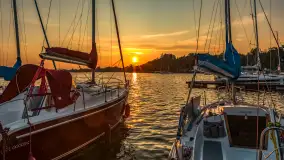 Zachód słońca w porcie Piękny Brzeg, czerwiec 2025 r. - zdjęcie 38