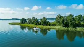 Przystań Nautica z lotu ptaka, lipcowy poranek, 2025 r. - zdjęcie 26