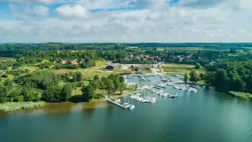 Przystań Nautica z lotu ptaka, lipcowy poranek, 2025 r. - zdjęcie 2