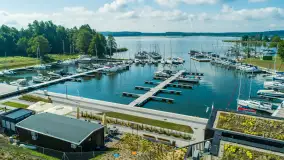 Przystań Nautica z lotu ptaka, lipcowy poranek, 2025 r. - zdjęcie 16