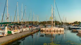 Mikołajki po zachodzie słońca, czerwiec 2025 r. - zdjęcie 2