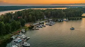 Zachód słońca nad jeziorem Kisajno, Łabędzi Ostrów, lipiec 2025 r. - zdjęcie 8