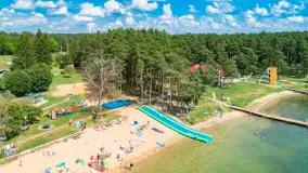 Jezioro Święcajty i Piękny Brzeg z lotu ptaka, sierpień 2025 r. - zdjęcie 16