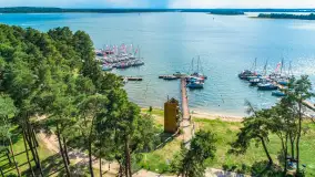 Jezioro Święcajty i Piękny Brzeg z lotu ptaka, sierpień 2025 r. - zdjęcie 22