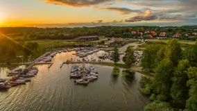 Zachód słońca z tęczą w tle, przystań Nautica, sierpień 2025 r. - zdjęcie 4