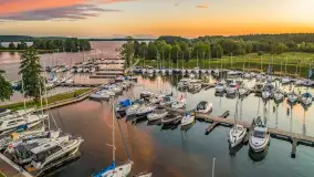 Zachód słońca z tęczą w tle, przystań Nautica, sierpień 2025 r. - zdjęcie 13