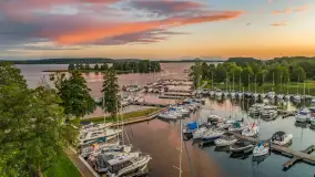 Zachód słońca z tęczą w tle, przystań Nautica, sierpień 2025 r. - zdjęcie 18