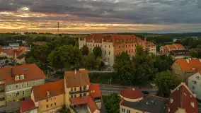 Ryn z lotu ptaka o zachodzie słońca, sierpień 2025 r. - zdjęcie 47