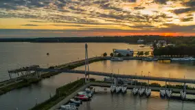 Zachód słońca nad Giżyckiem i Ekomariną, sierpień 2025 r. - zdjęcie 14