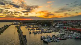 Zachód słońca nad Giżyckiem i Ekomariną, sierpień 2025 r. - zdjęcie 27