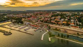 Zachód słońca nad Giżyckiem i Ekomariną, sierpień 2025 r. - zdjęcie 13