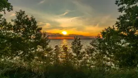 Zachód słońca nad jeziorem Śniardwy, Szeroki Ostrów, czerwiec 2025 r. - zdjęcie 35