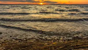 Zachód słońca nad jeziorem Śniardwy, Szeroki Ostrów, czerwiec 2025 r. - zdjęcie 27