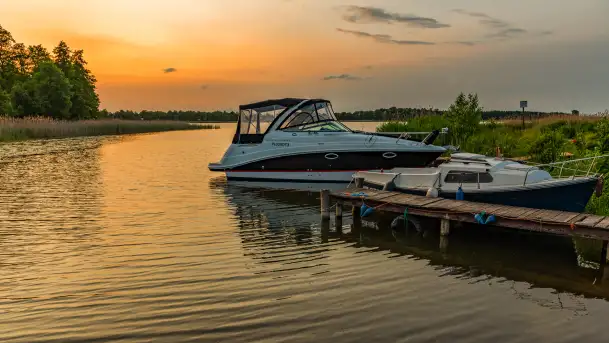Zachód słońca nad jeziorem Jagodnem, czerwiec 2025 r.