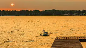 Zachód słońca nad jeziorem Jagodnem, czerwiec 2025 r. - zdjęcie 19