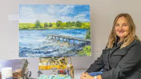 Międzynarodowy Plener Malarski w Resorcie Niegocin, fotorelacja z warsztatów - zdjęcie 16