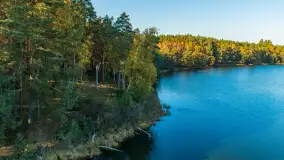 Jezioro Wesołek i puszcza Piska z drona, jesień 2025 r. - zdjęcie 15