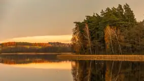 Zachód słońca nad jeziorem Gołdopiwo, listopad 2025 r. - zdjęcie 30