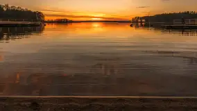 Zachód słońca nad jeziorem Gołdopiwo, listopad 2025 r. - zdjęcie 38