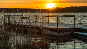 Zimowy zachód słońca nad jeziorem Kisajno, styczeń 2025 r. - zdjęcie 10