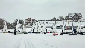 Pierwsze bojery w sezonie 2026 (styczeń), jezioro Śniardwy, Nowe Guty - zdjęcie 12